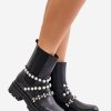 Black Jodhpur Boot in Women`s Ankle Boots & Booties with Fabric, Warmers, Footbed, Upper Height, Heel Height and Platform Height