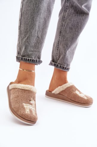 1046618.jpg Beige Slippers in Slippers For Women with Fabric, Footbed and Platform Height