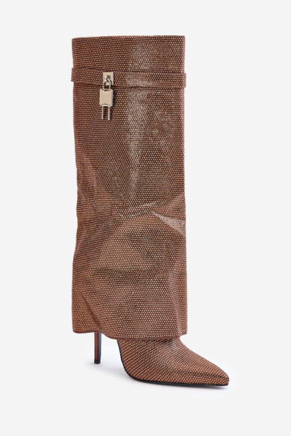 brown Heel boots model 202721 Step in style