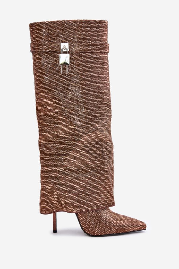brown Heel boots model 202721 Step in style