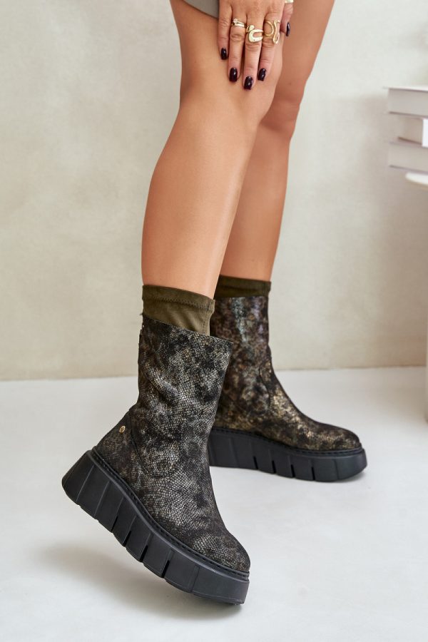 green Boots model 202804 Step in style