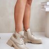 Beige Boots in Women`s Ankle Boots & Booties with Fabric, Warmers, Footbed, Upper Height, Heel Height and Platform Height