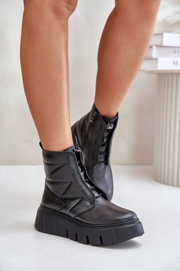 Black Platform Boots in Women`s Ankle Boots & Booties with Fabric, Warmers, Footbed, Upper Height, Heel Height and Platform Height