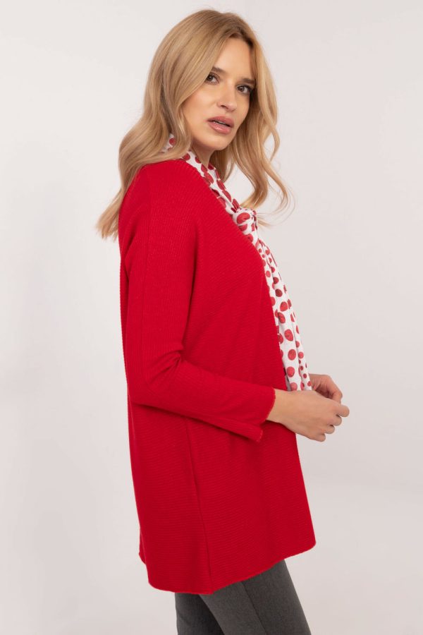 Red Jumper in Sweaters, Pullovers, Jumpers, Turtlenecks, Boleros, Shrugs with Spandex and Viscose