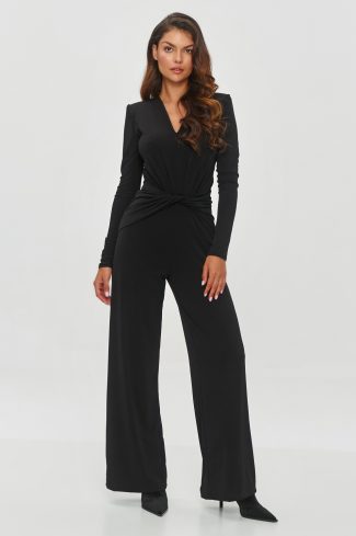 Black Suit in Playsuits For Women with Spandex and Polyester