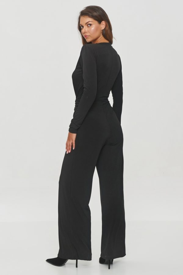 Black Suit in Playsuits For Women with Spandex and Polyester