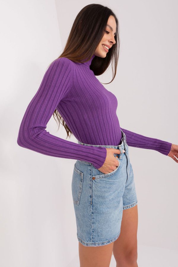 Violet Turtleneck in Sweaters, Pullovers, Jumpers, Turtlenecks, Boleros, Shrugs with Nylon, Polyester and Viscose