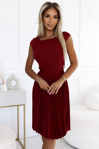 Red Daydress in Day Dresses with Spandex and Polyester