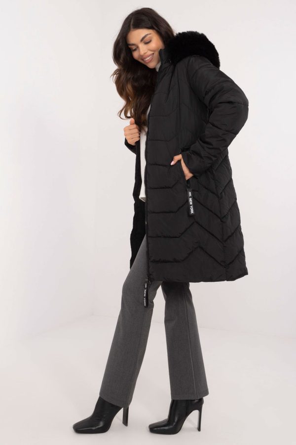 Black Jacket in Women`s Coats, Jackets with Polyester