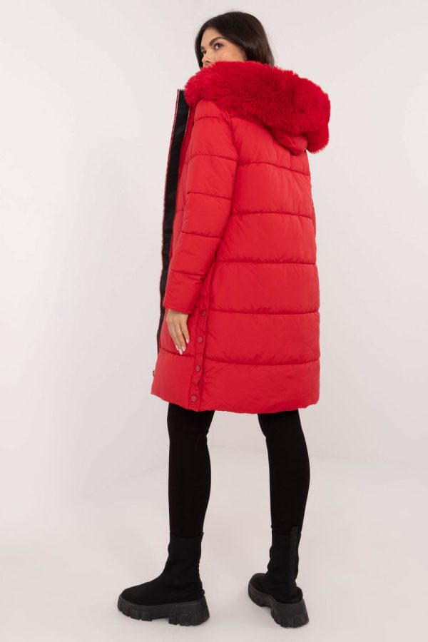 Red Jacket in Women`s Coats, Jackets with Polyester