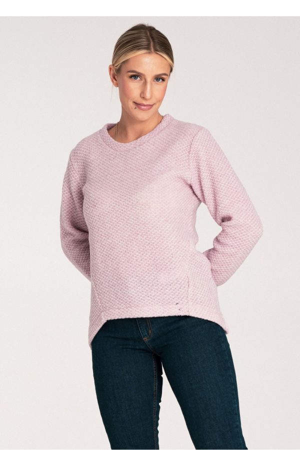 Pink Jumper in Sweaters, Pullovers, Jumpers, Turtlenecks, Boleros, Shrugs with Acrylic, Polyester and Wool