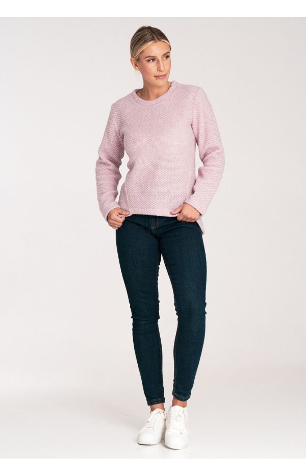 Pink Jumper in Sweaters, Pullovers, Jumpers, Turtlenecks, Boleros, Shrugs with Acrylic, Polyester and Wool