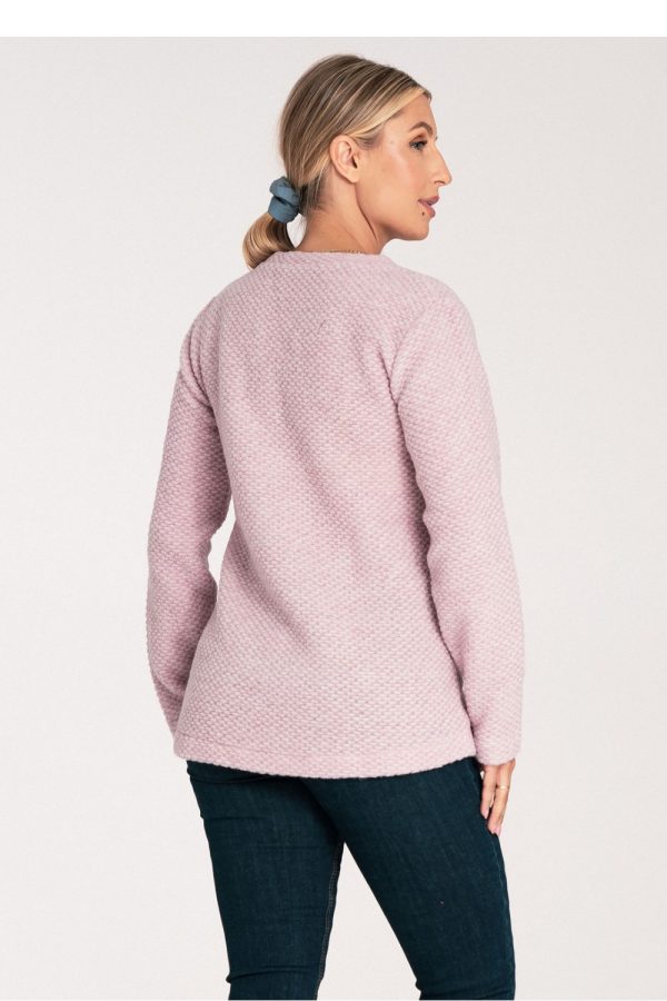 Pink Jumper in Sweaters, Pullovers, Jumpers, Turtlenecks, Boleros, Shrugs with Acrylic, Polyester and Wool
