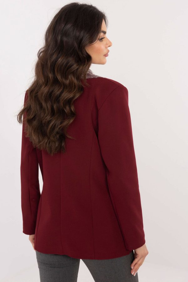 Red Jacket in Jackets, Vests For Women with Polyester and Viscose