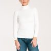 Beige Turtleneck in Sweaters, Pullovers, Jumpers, Turtlenecks, Boleros, Shrugs with Cotton and Spandex