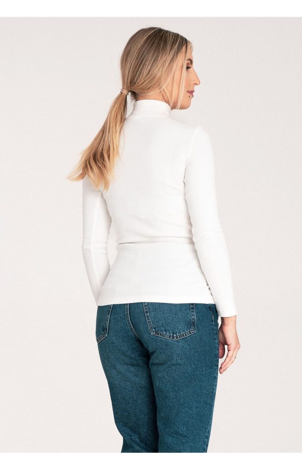 Beige Turtleneck in Sweaters, Pullovers, Jumpers, Turtlenecks, Boleros, Shrugs with Cotton and Spandex