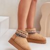 1049344.jpg Brown Snow Boots in Women`s Ankle Boots & Booties with Fabric, Warmers, Footbed, Upper Height and Platform Height