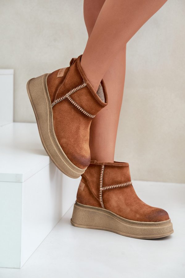 brown Snow boots model 203580 Step in style