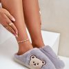 1049467.jpg Grey Slippers in Slippers For Women with Fabric, Warmers, Footbed and Platform Height