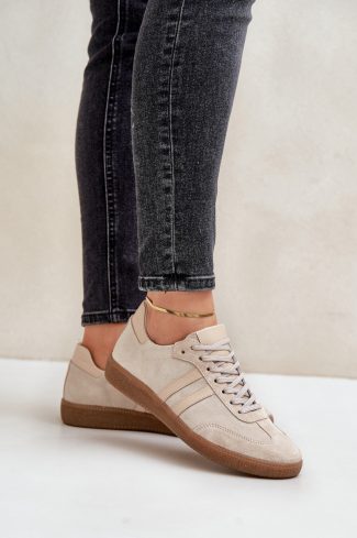 beige Sport Shoes model 203627 Step in style