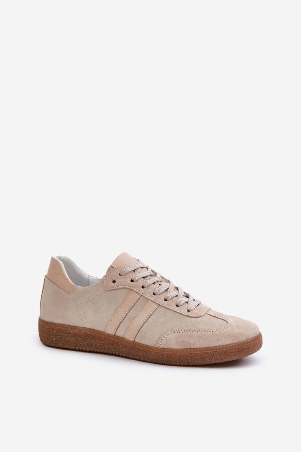 beige Sport Shoes model 203627 Step in style