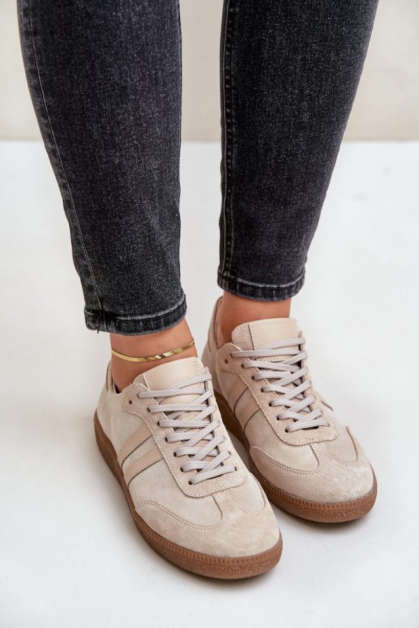 beige Sport Shoes model 203627 Step in style