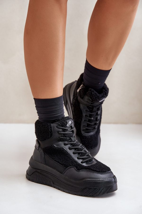 black Platform sneakers model 203635 Step in style