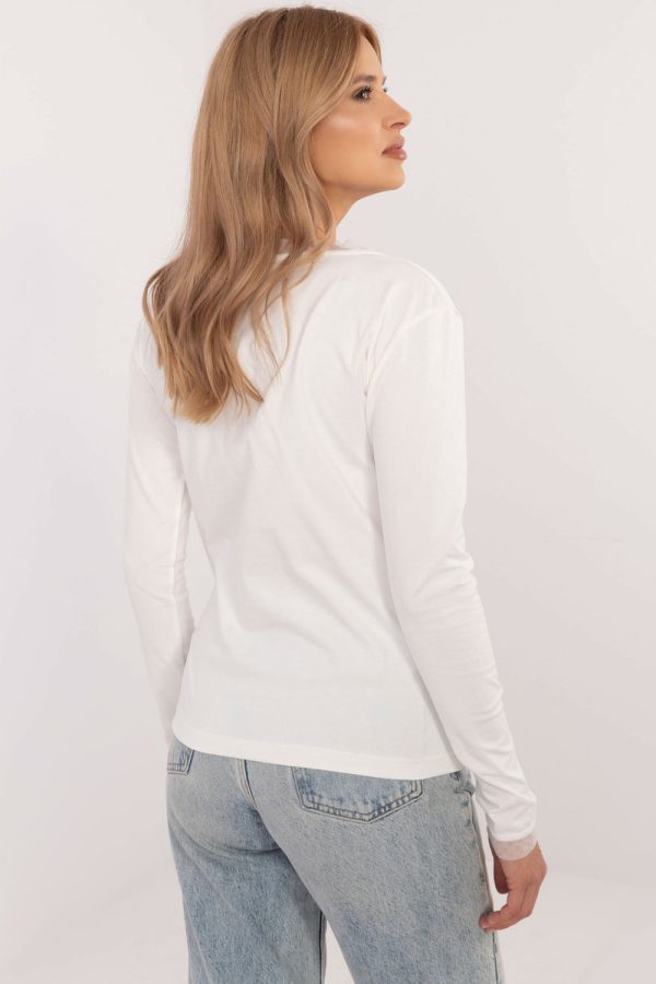 Beige Blouse in Women`s Blouses, Tunics with Cotton and Spandex