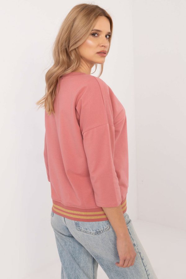 Pink Blouse in Women`s Blouses, Tunics with Cotton and Spandex