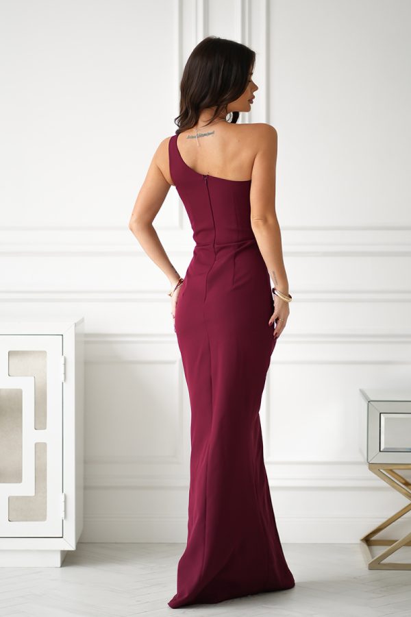 Red Long Dress in Evening Dresses with Spandex and Polyester