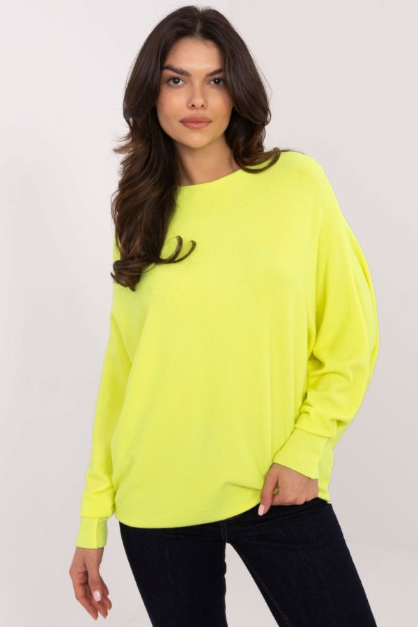 Yellow Jumper in Sweaters, Pullovers, Jumpers, Turtlenecks, Boleros, Shrugs with Polyamide, Polyester, Viscose and Wool