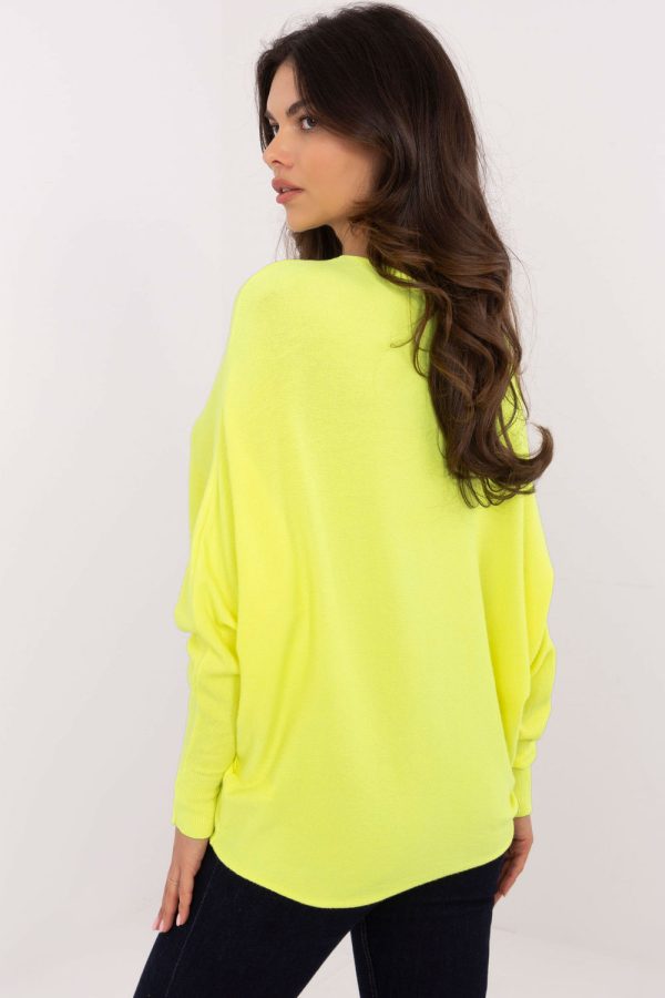 Yellow Jumper in Sweaters, Pullovers, Jumpers, Turtlenecks, Boleros, Shrugs with Polyamide, Polyester, Viscose and Wool