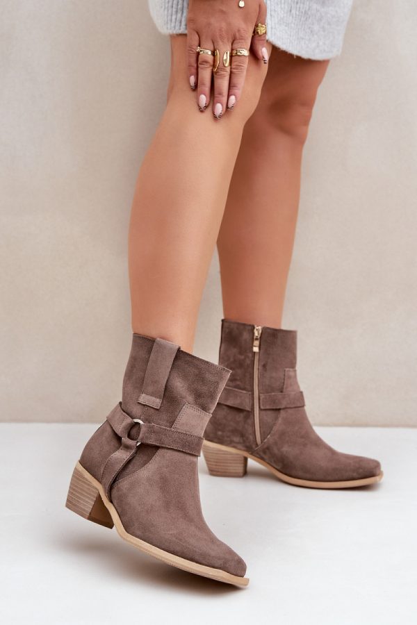 brown Heel boots model 203867 Step in style