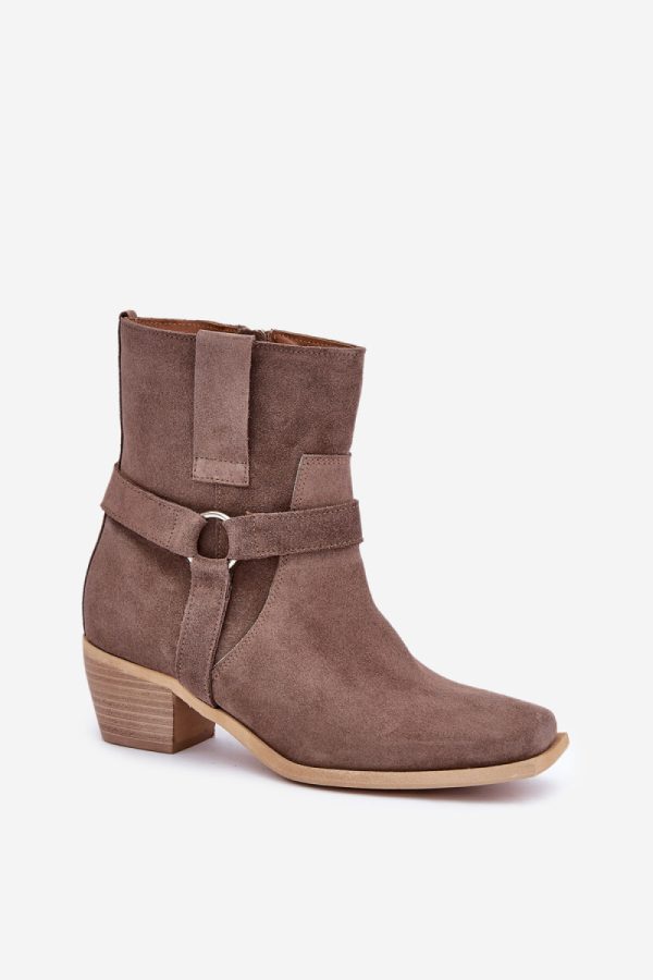 brown Heel boots model 203867 Step in style