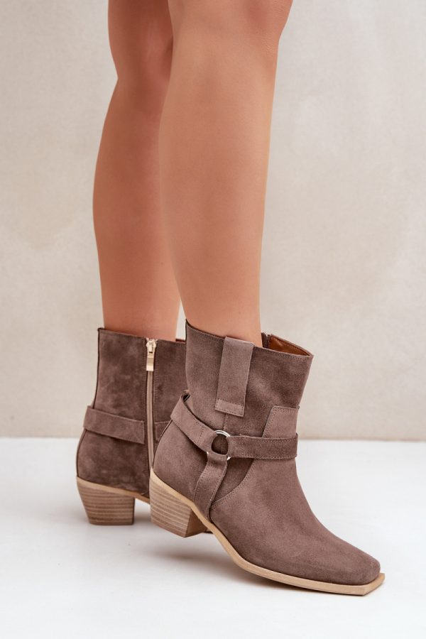 brown Heel boots model 203867 Step in style