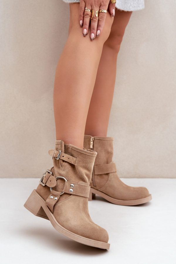 beige Boots model 203870 Step in style