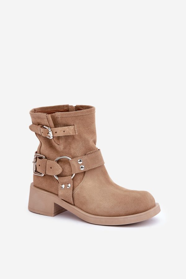 beige Boots model 203870 Step in style