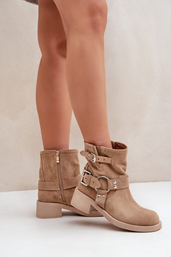 beige Boots model 203870 Step in style