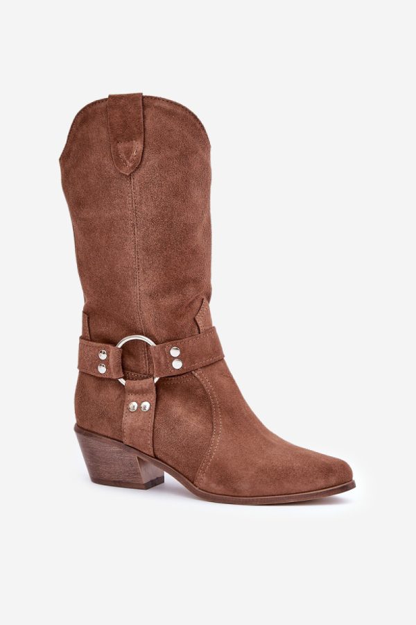 brown Heel boots model 203903 Step in style