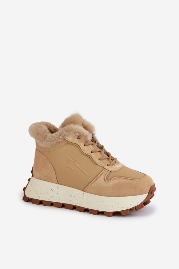 beige Sport Shoes model 203918 Step in style