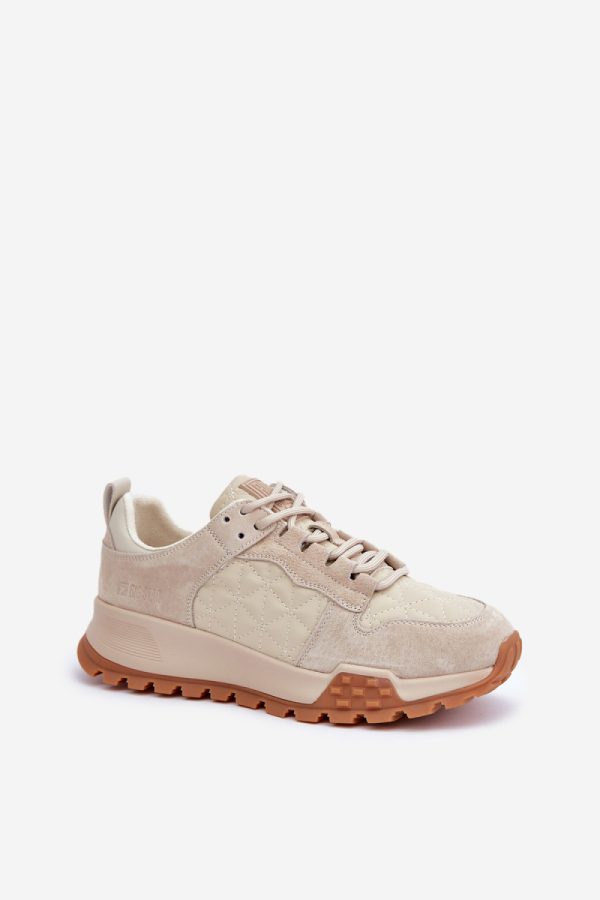beige Sport Shoes model 203919 Step in style