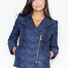 Blue Jacket in Women`s Coats, Jackets with Polyester