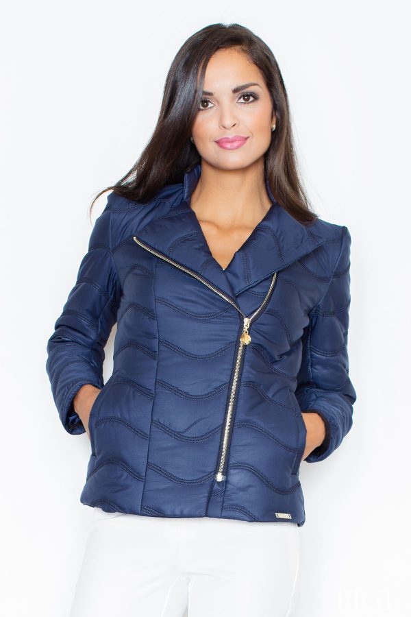 Blue Jacket in Women`s Coats, Jackets with Polyester
