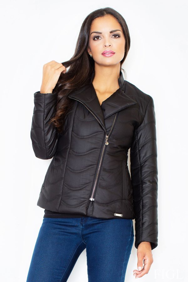 Black Jacket in Women`s Coats, Jackets with Polyester
