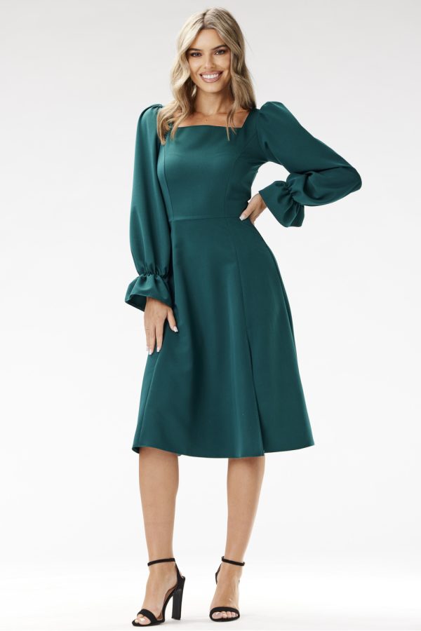 Green Cocktail Dress in Formal Dresses, Cocktail Dresses with Spandex, Polyester and Viscose