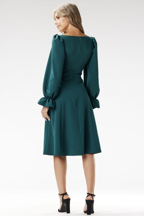 Green Cocktail Dress in Formal Dresses, Cocktail Dresses with Spandex, Polyester and Viscose