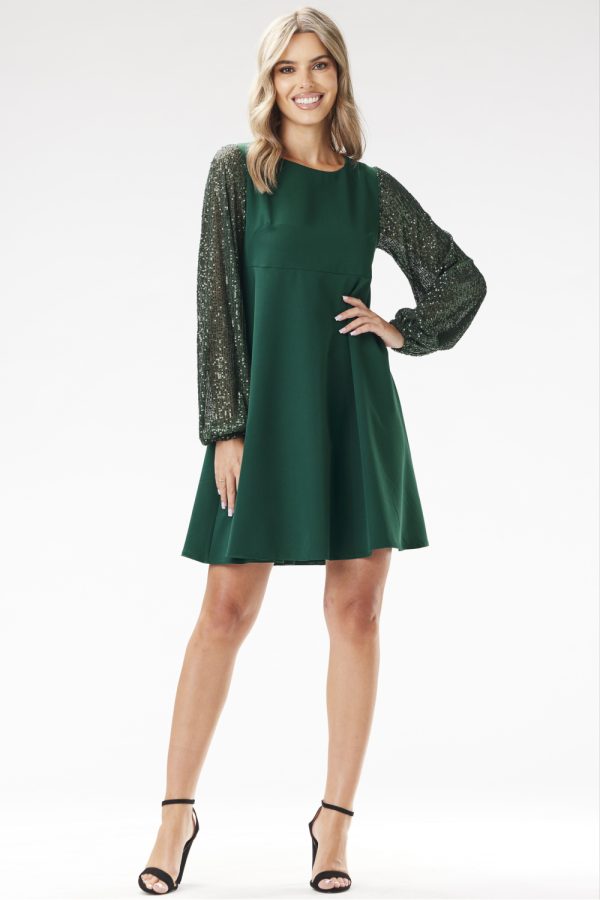 Green Evening Dress in Evening Dresses with Spandex, Polyester and Viscose