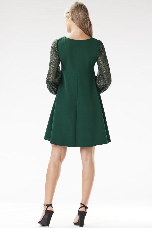 Green Evening Dress in Evening Dresses with Spandex, Polyester and Viscose