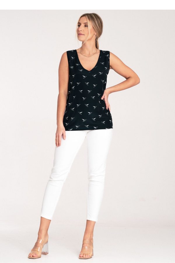 navy blue Blouse model 204314 Figl