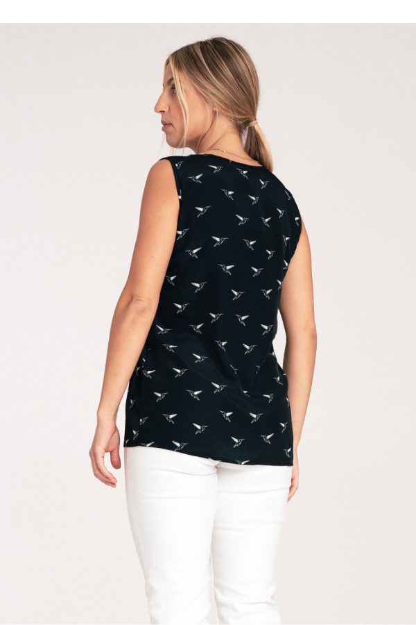 navy blue Blouse model 204314 Figl